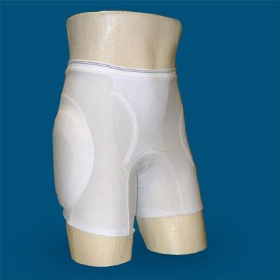 Adult Hip Protectors with sewn-in hip pads & removable tailbone pad