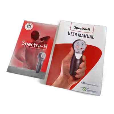 Image of packaging of Spectra-H and user manual 