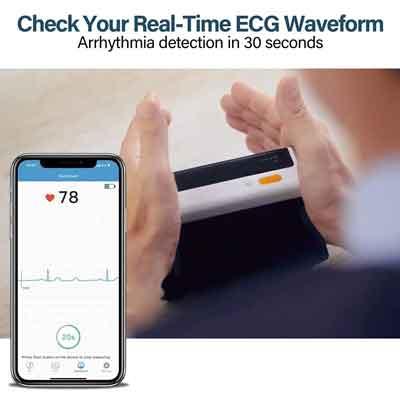 Checkme Blood Pressure Monitor for Home Use - Upper Arm Cuff, Bluetooth BP  Machine, Accurate Readings in 30 sec, App Enabled for iOS & Android, Stores